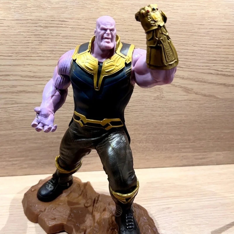 Movie The Avengers Thanos Scene Handmade Model Of The Destruction Scene Marvel Hero Decoration Statue Figures Toy Gift