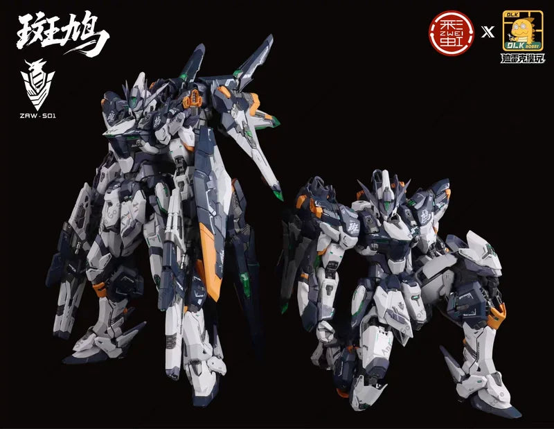 DLKHOBBY Model Streptopelia Action Figures Zaws01 Assembly Model Kit Model Three Layer Skeleton Plastic Robot Toy Gift