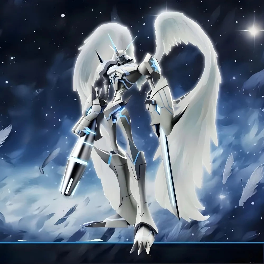 20cm/7.87in Anime Digimon Adventure Figure Omegamon Merciful Mode Action Figures Pvc Statue Collection Model Toys Gifts