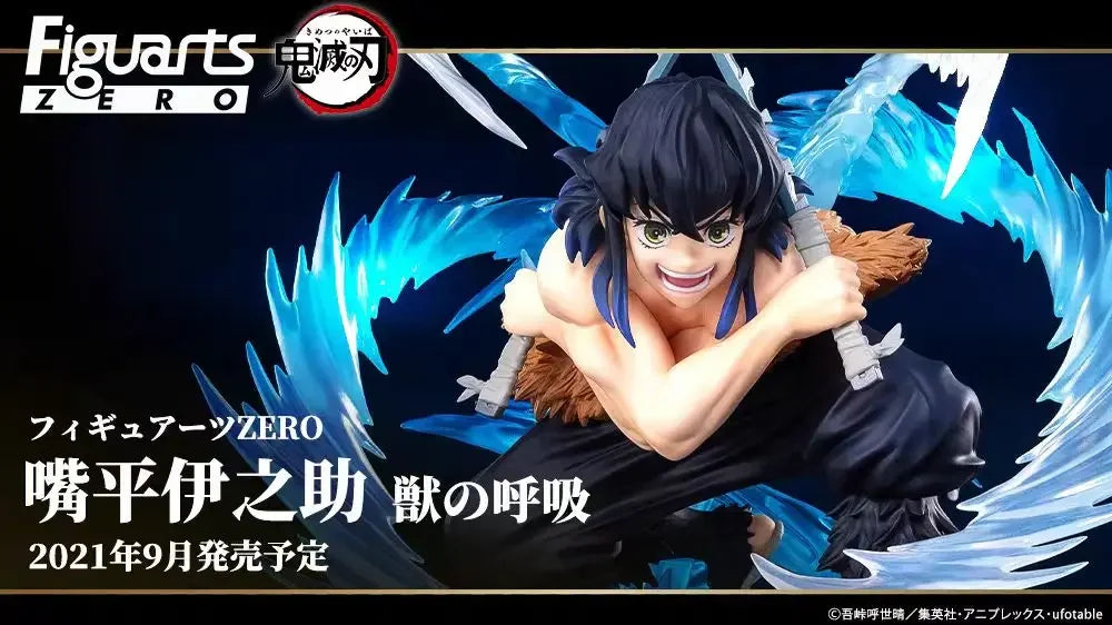BANDAI Original Figuarts ZERO Demon Slayer Hashibira Inosuke Beast Breathing Figure Model Collection Toy Gift Anime Series
