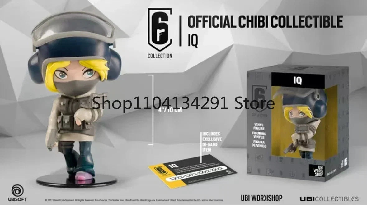 10cm R6 Rainbow Six Siege Figure Blitz Montagne Bandit Caveira Thermite Ash Action Figure Q Version Collection Decora Toys Gifts