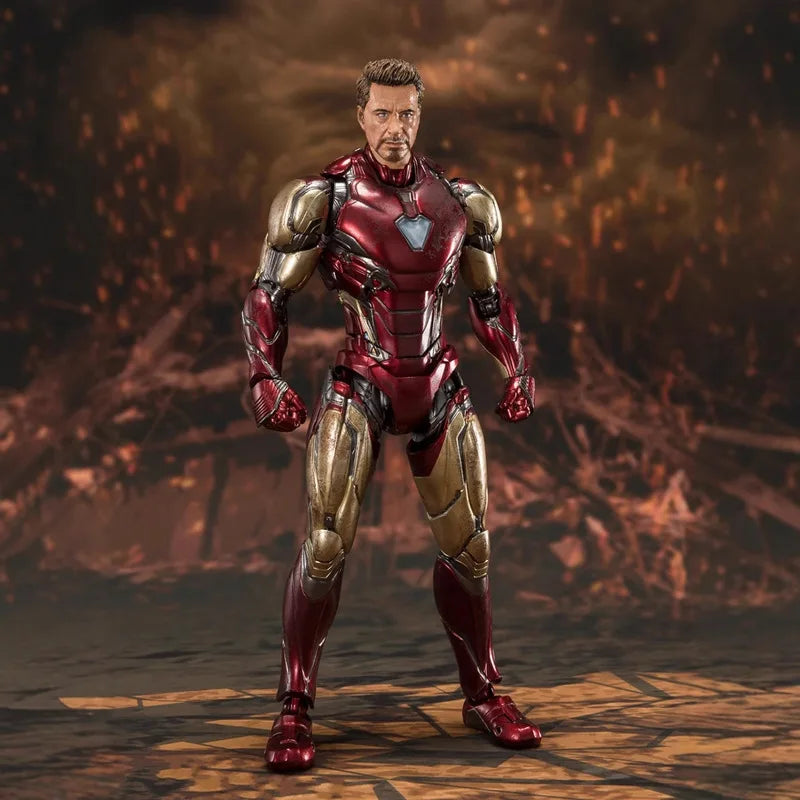 Marvel Avengers Iron Man Mark 85 16cm Articulated Action Figure Collectible Model Statue For Desktop Decoration Kids Xmas Gifts