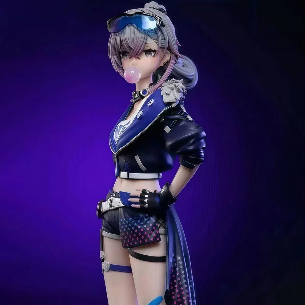 Honkai: Star Rail Figure Silver Wolf Anime Figure Blow Bubbles Silver Wolf Figurine Model Statue Doll Collection Game Toys Gifts