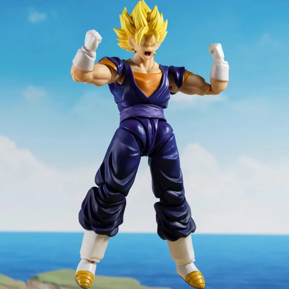 In Stock Dragon Ball Z Vegetto Action Figure KO Goku Vegeta Shf Anime Figures Model Joints Movable Collection Statue Custom Gift