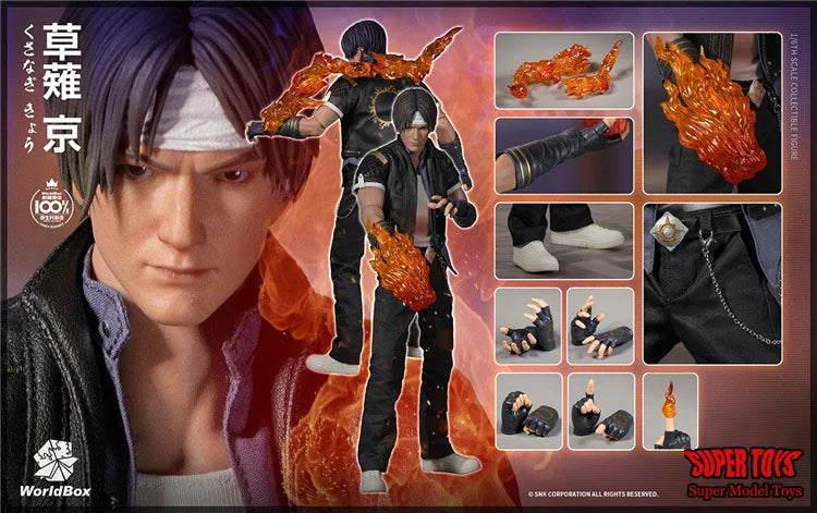 WorldBox 1/6 Male Soldier The King Of Fighters Kyo Kusanagi Terry Bogard 12inch Classic Fighting Game Action Figure Dolls