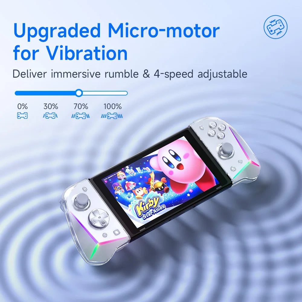 EasySMX Gyroscope Joypad Gamepad S15 RGB Controller Compatible with Nintendo Switch/OLED, Wake Up, NFC Amiibo, Hall Effect