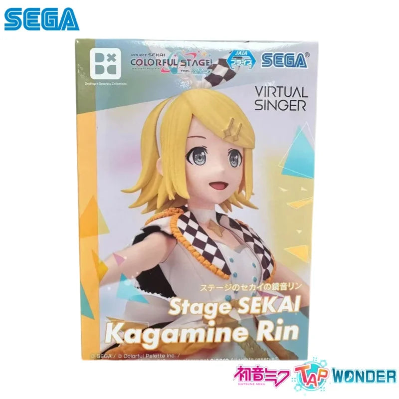 In Stock Sega Original Hatsune Miku Kagamine Rin Action Figure Model Doll Brand New Boxed Toys Model Garage Collectible