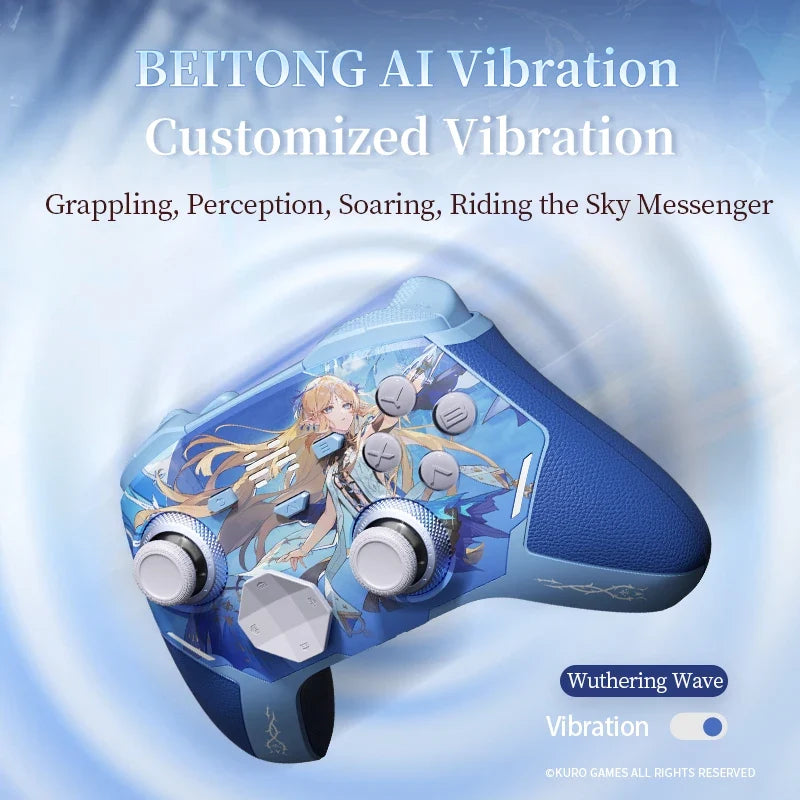 BEITONG KP40D Gamepad Wuthering Waves-Cartethyia Ver Elite Controller Hall/Micro Vibration Trigger Force Adjustable TMR Joystick