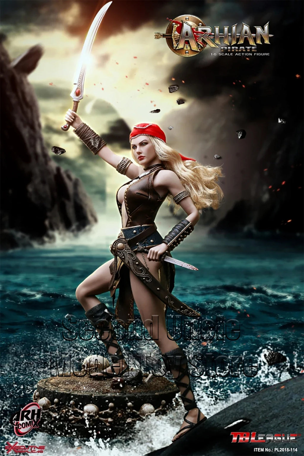 TBLeague PHICEN PL2018-114 1/6 Arhian Pirate 12'' Female Soldier Action Figure Full Set Collectible Model Toys Gift