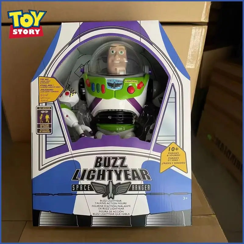 30cm Toy Story Buzz Lightyear Spacecraft Sound Model Buzz Lightyear Action Figure Doll Desktop Collection Birthday Gift For Kids
