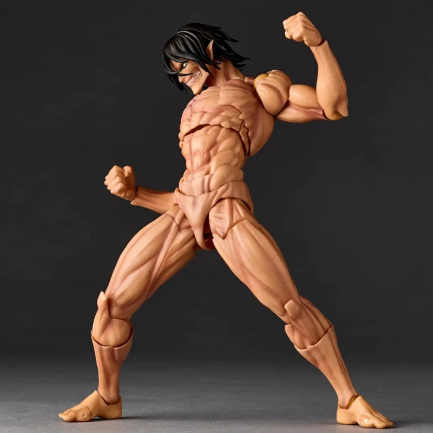 Anime Giant Eren Jaeger joint mobility Action Figure PVC Model statue Toys Doll Desk Decor Collectible Gifts boxed