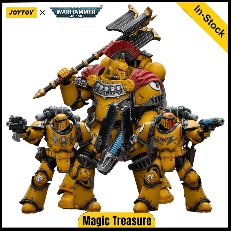 【In Stock】JOYTOY Warhammer 40K Horus Heresy Imperial Fists MKIII Legion Marauder Squad 3.75 Movable Soldiers 1/18 Action Figur