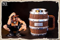 Sammlung Geschenk One Piece Fass Becher Figur Luffy Ace Sabo Wein Cheers Serie Gold Silber Ornament Puppe PVC Sammlung Geschenk
