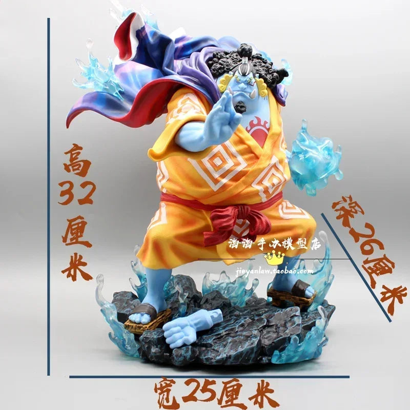 32cm One Piece Anime Figure Jimbei Oka Shichibukai Gk Pvc Action Figure Collectible Bifthday For Gifts Pvc Model Figurine