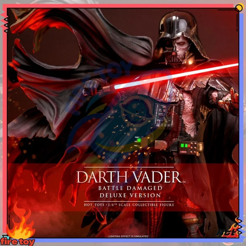 Star Wars Hottoys Dx45 New In Stock Ht  Darth Vader Battle Damage Version  Darth Vader 1/6 Action Figure Collectible Value Toy