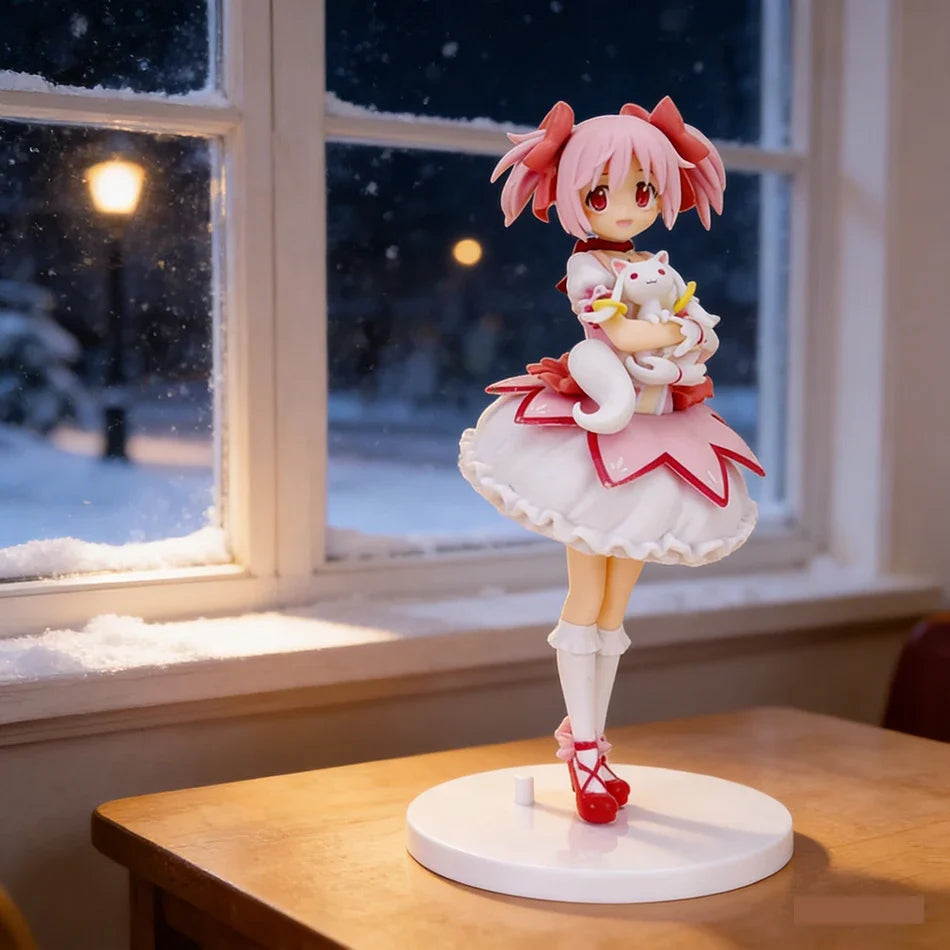 Dolls Toys Gift Puella Magi Madoka Magica Aniem Figure Kaname Madoka Action Figure Magic Girl Model Decor Statue Christmas Gift