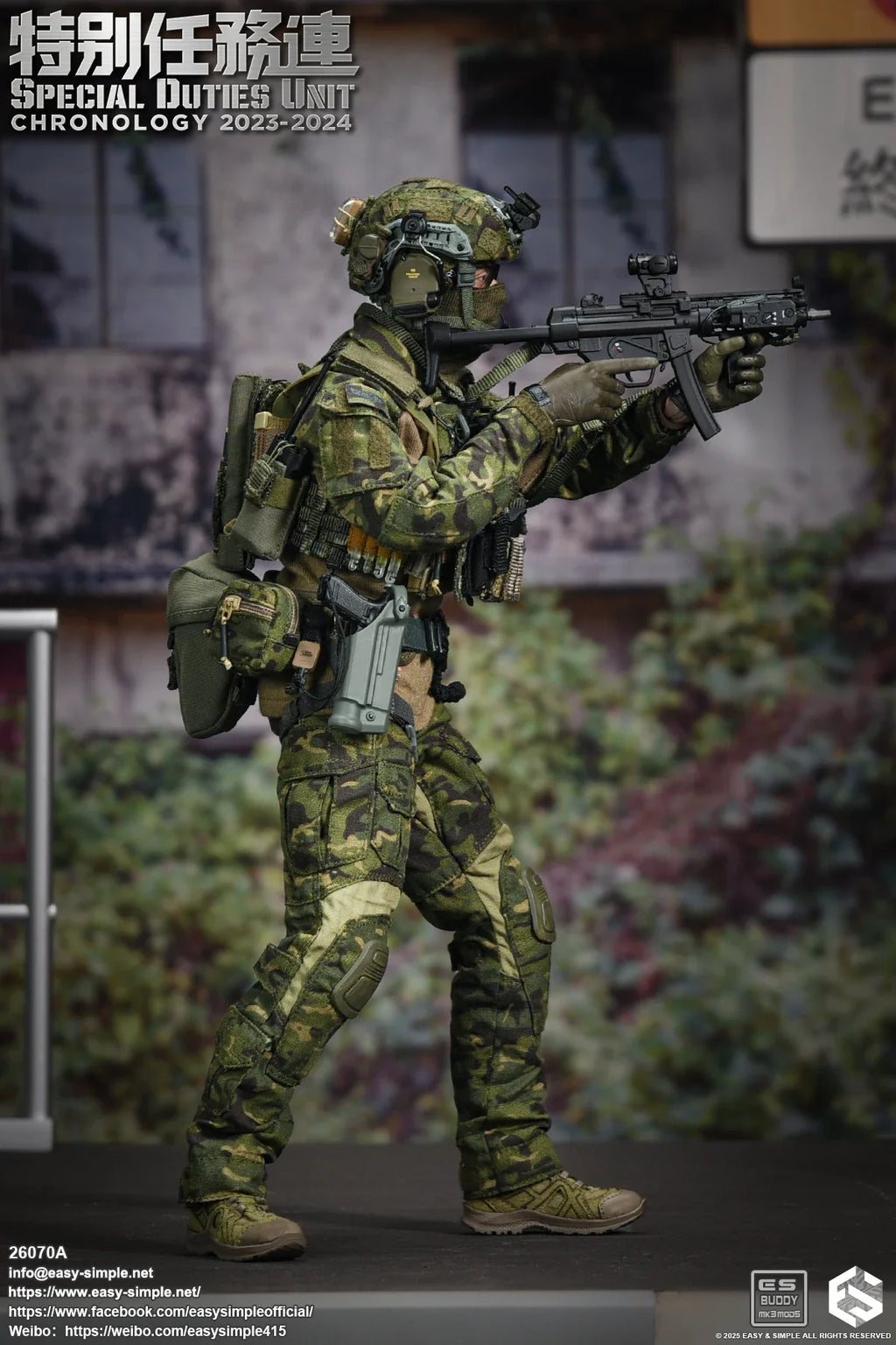 Easy&Simple ES 26070A 1/6 Scale Hong Kong Special Mission Unit SDU Flying Tigers Full Set For 12inchs Action Figure Model