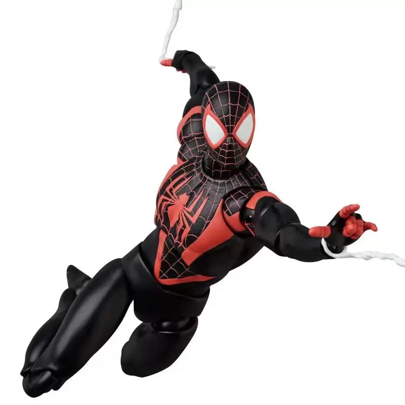 CT MAFEX No.092 Spider-Man Miles Morales Action Figure Ultimate Spiderman Figurine PVC Collection Comics Maf Miles Model Toys