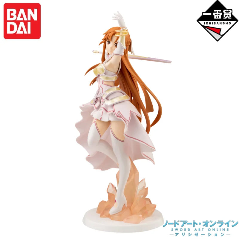 Original Bandai Banpresto Anime-Charaktere Sword Art Online Yuuki Asuna schöne Sammlerstücke Modellspielzeug Garage