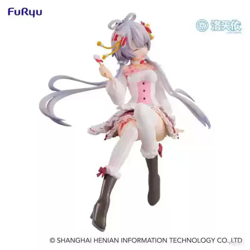 16cm Genuine FuRyu Luo Tianyi Candy lollipop Noodle Stopper Anime Action Figure Model Toys Gift for Birthday