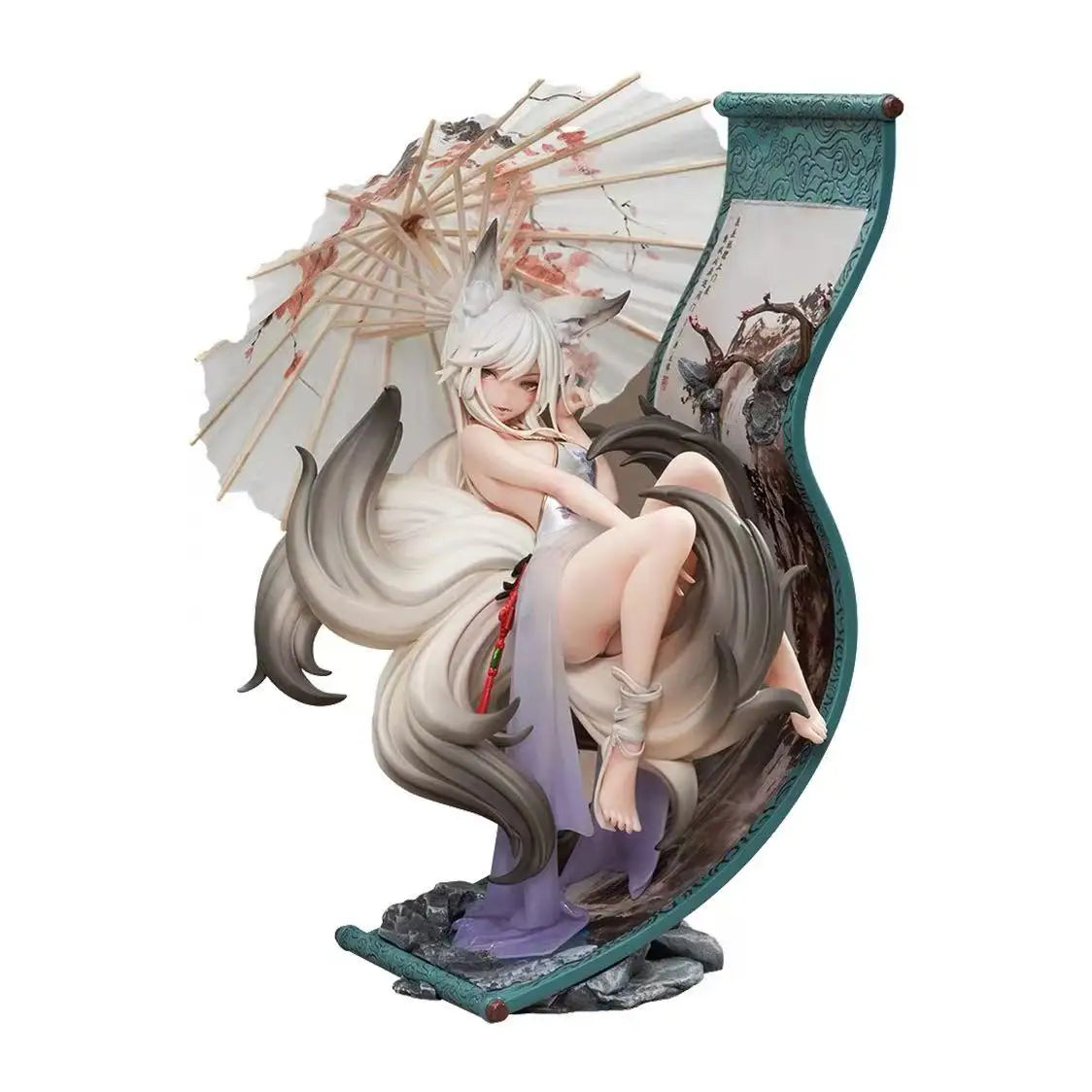Genuine Original AniMester Painting Fox Mo Li Anime Figure PVC 25cm 1/7 Dolls Satuette Ornament Figure Model Collection Toy Gift