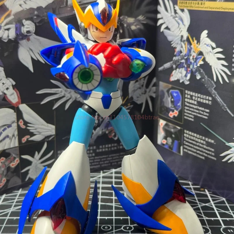In Stock SS Model KP701 RockMan X Megaman X 5 Action Falcon Armor Figure Anime Mega Man Assembly Model Kit Boy's Surprise Gift
