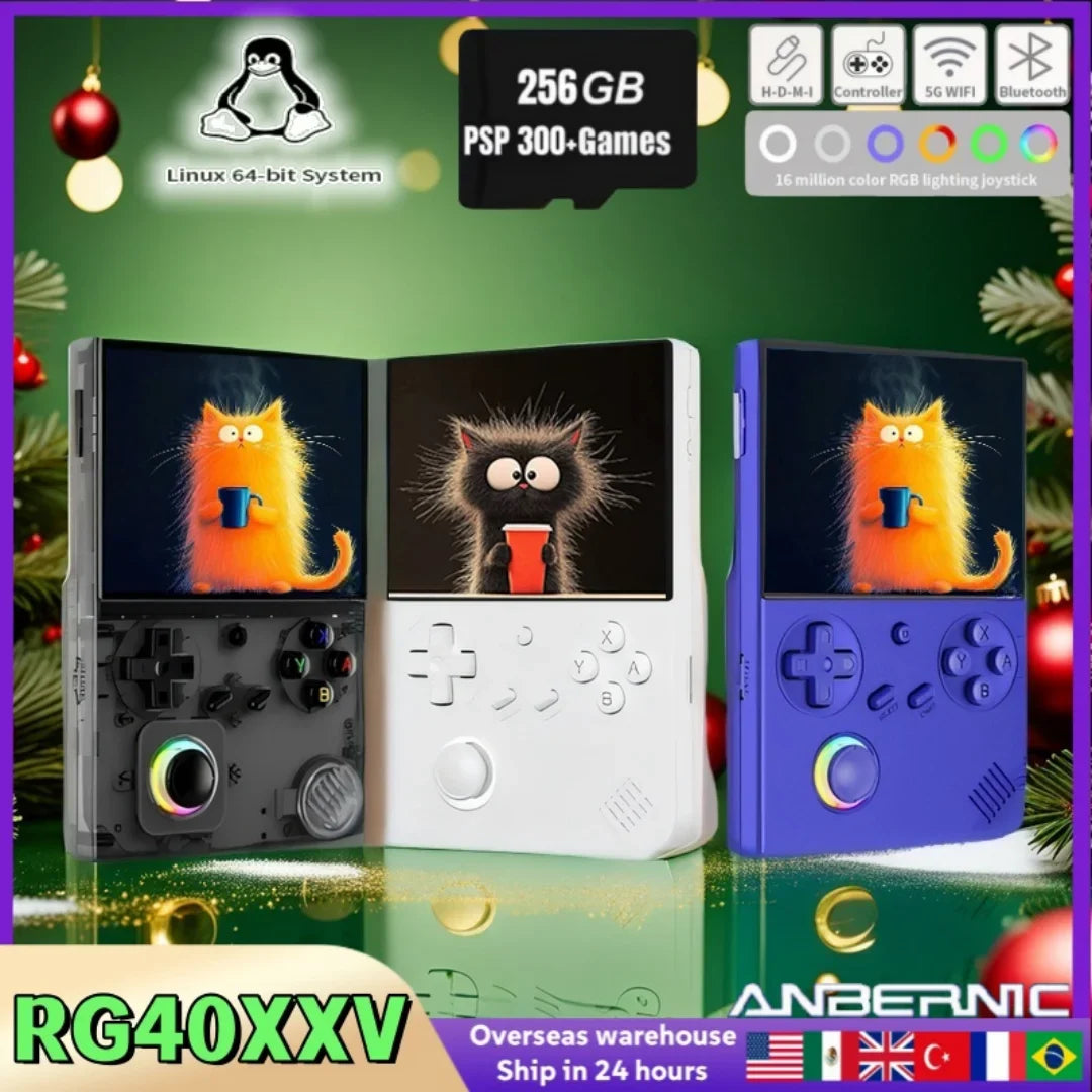 ANBERNIC RG40XX V Handheld Game Players 4.0''IPS Linux Video Retro Game Console Portable Gaming Console Spelcomputer Met RG40XXV