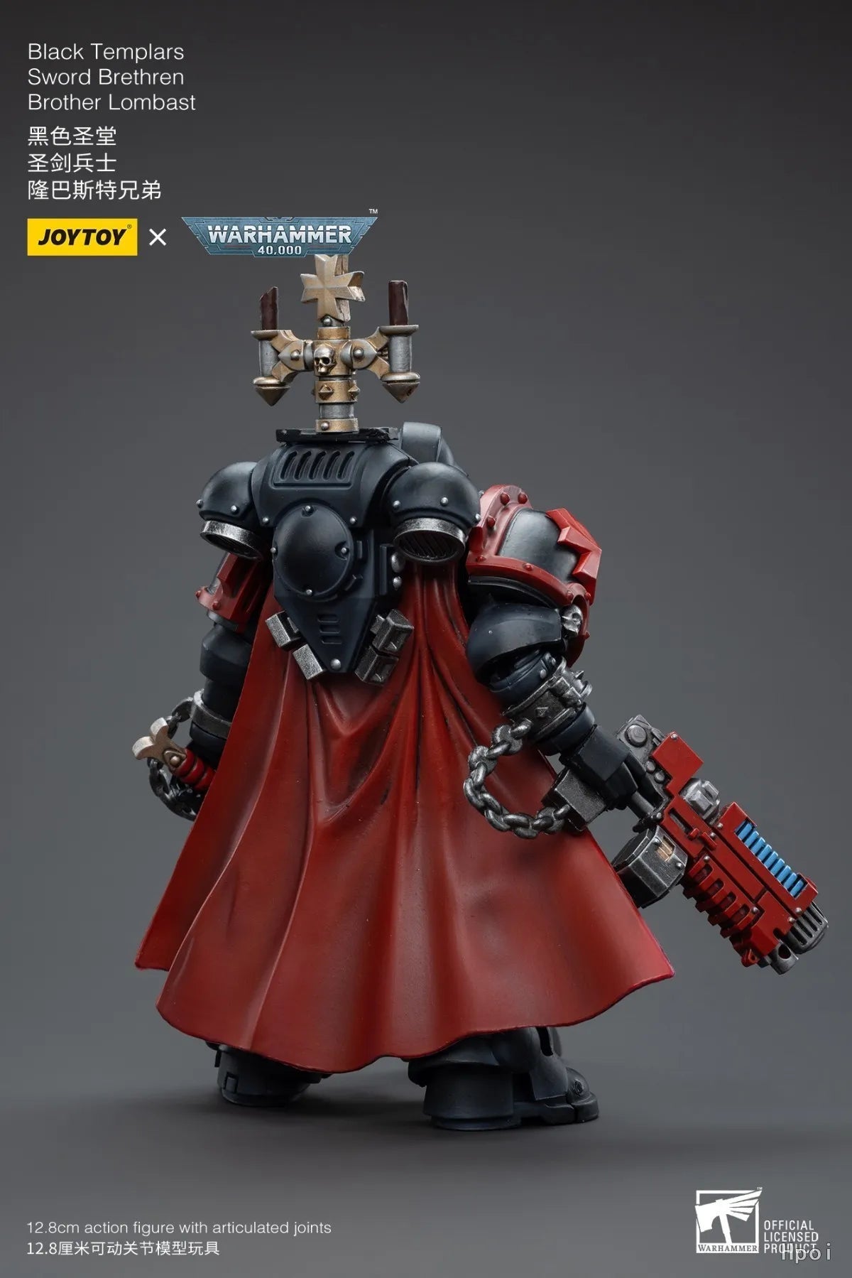 【In Stock】JOYTOY 1/18 Action Figure Warhammer 40K Black Templars Sword Brethren Brother Lombas Model Toy