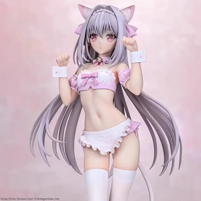 Omegavision Sakurakouji Luna Anime Figure Original Color Cat Ear Tsuki Ni Yorisou Otome No Sahou Standing Model For Anime Fans