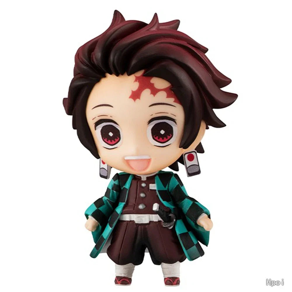11cm Demon Slayer Kimetsu no Yaiba Anime Figure Kanroji Mitsuri Action Figures PVC Shinazugawa Sanemi Figurine Collection Toys