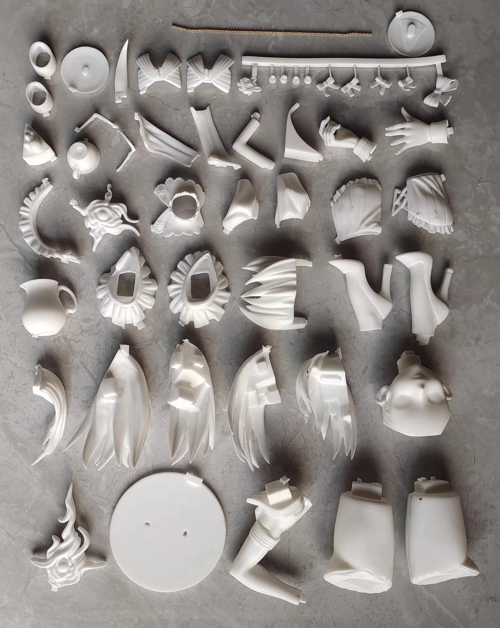 1/4 Anime Mash Kyrielight Fate/Grand Order Shielder Kit kawaii Resin GK DIY White Assembly GK Model Statue Toys doll Collection
