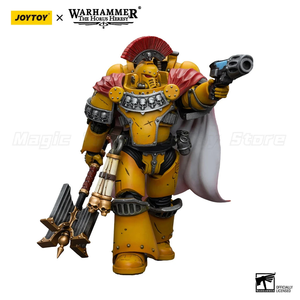 【In Stock】JOYTOY Warhammer 40K Imperial Fists Legion Chaplain Consul Model Toys Gifts 1/18 Action Figure