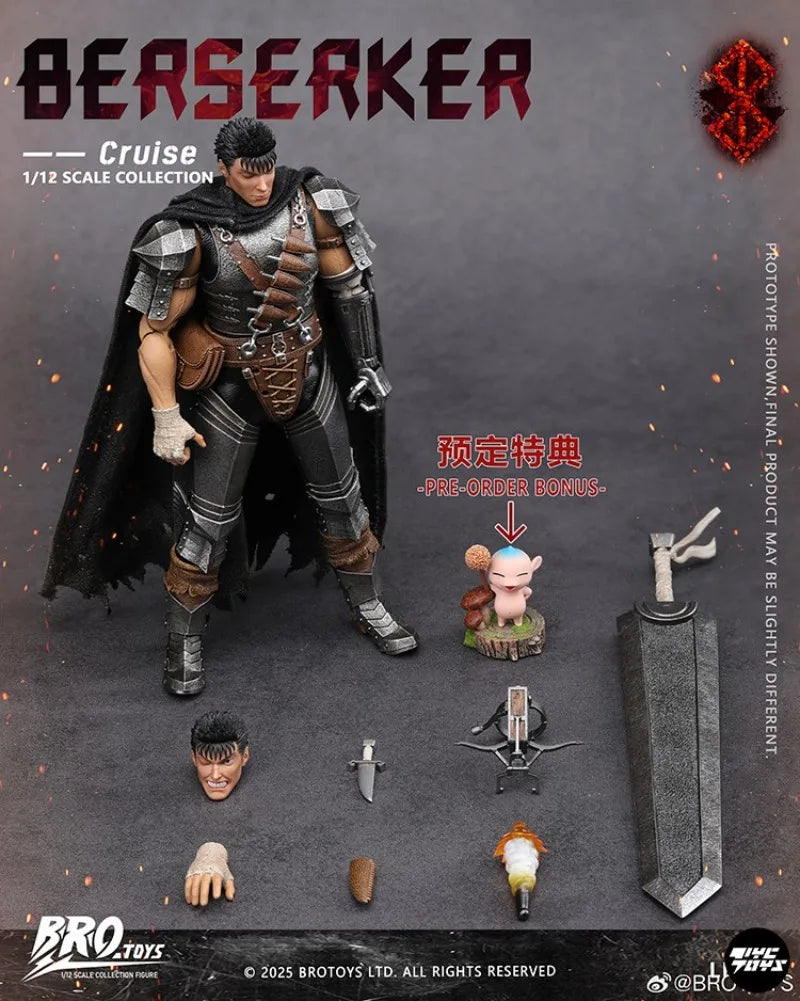 BROTOYS Original Sword Wind Legend Berserker Cruise Gus Gazi 1/12 Action Figure LR012 Model Toys Collection Gifts