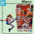Bandai Genuine SHF Dragon Ball Pan -GT- &GILL Anime Action Figure Joints Movable Collectible Model Toys Ornaments Gift Children