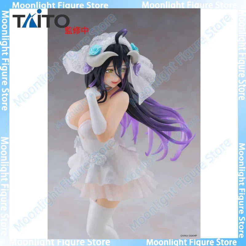 Auf Lager TAITO Coreful Overlord Albedo Hochzeitskleid Desktop Süße Puppen Anime Actionfigur Spielzeug Geschenk Modell Kollektion