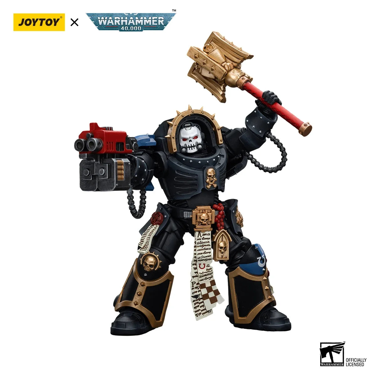 1/18 JOYTOY Action Figure 40K Ultramarines Chaplain in Terminator Armour Re-issue Version Anime Model Toy