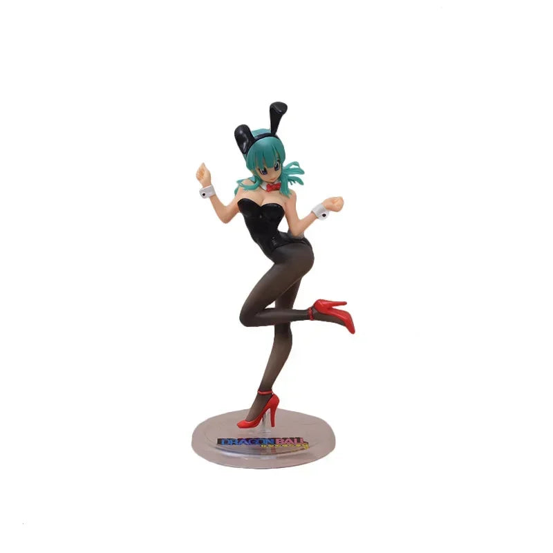 20CM Anime Model Dragon Ball Z Girl Boomer Bikini Military Uniform Figure Bulma Bunny Girl Figure Dragon Ball Z gIFT