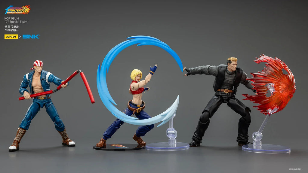 JOYTOY KOF '98UM '97 Special Team Ryuji Yamazaki Billy Kane Blue Mary Action Figure Model Toys Collection Kit  Gift