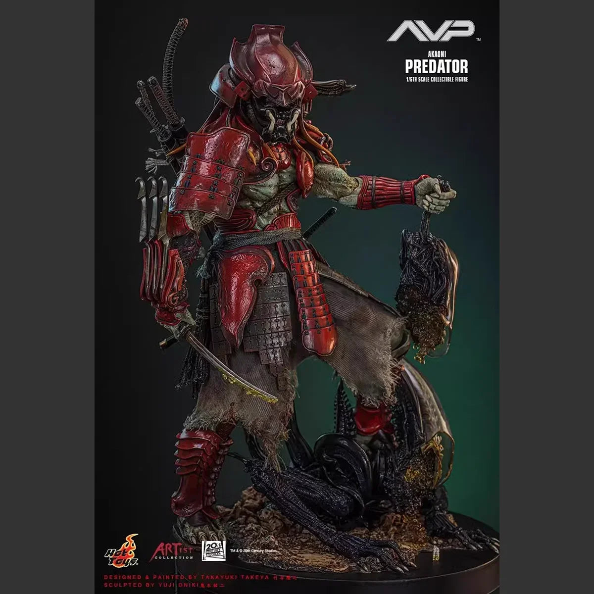 HOTTOYS HT 1/6 AC06B Predator red ghost warrior Alien venue limited edition Action Figure Model Toys 12-inch collectible