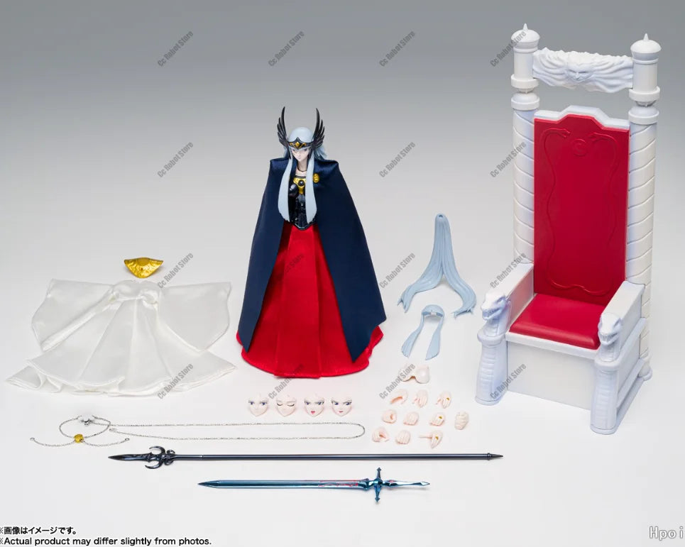 In-stock Bandai Original Saint Seiya Myth Cloth EX God Warrior Polaris Hilda Odin Gift Action Figure Anime Model Collection