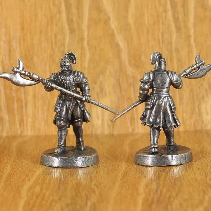 Brass knight statue, war legion soldier model, brass material, desktop decorations and collectibles, Christmas gifts