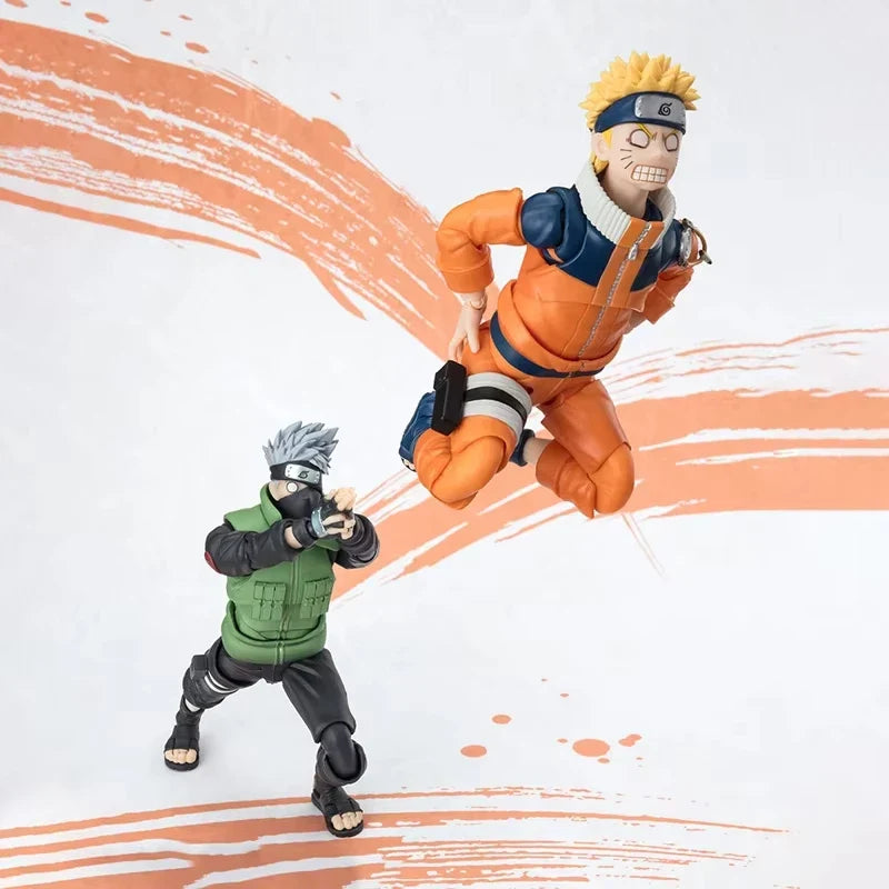 Genuine BANDAI BANPRESTO SHF NARUTO KAKASHI HATAKE NARUTOP99 Figure Model Anime Original Desktop Ornament Doll Toy Kid Gift