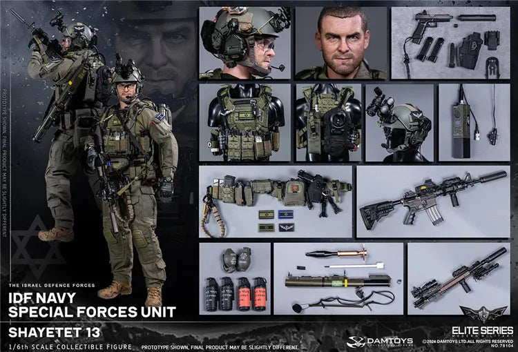 DAMTOYS 78104 1/6 Scale Defense Force Navy Special Forces Commando Units 12-inch Full Set Action Figure Male Soldier In Stock