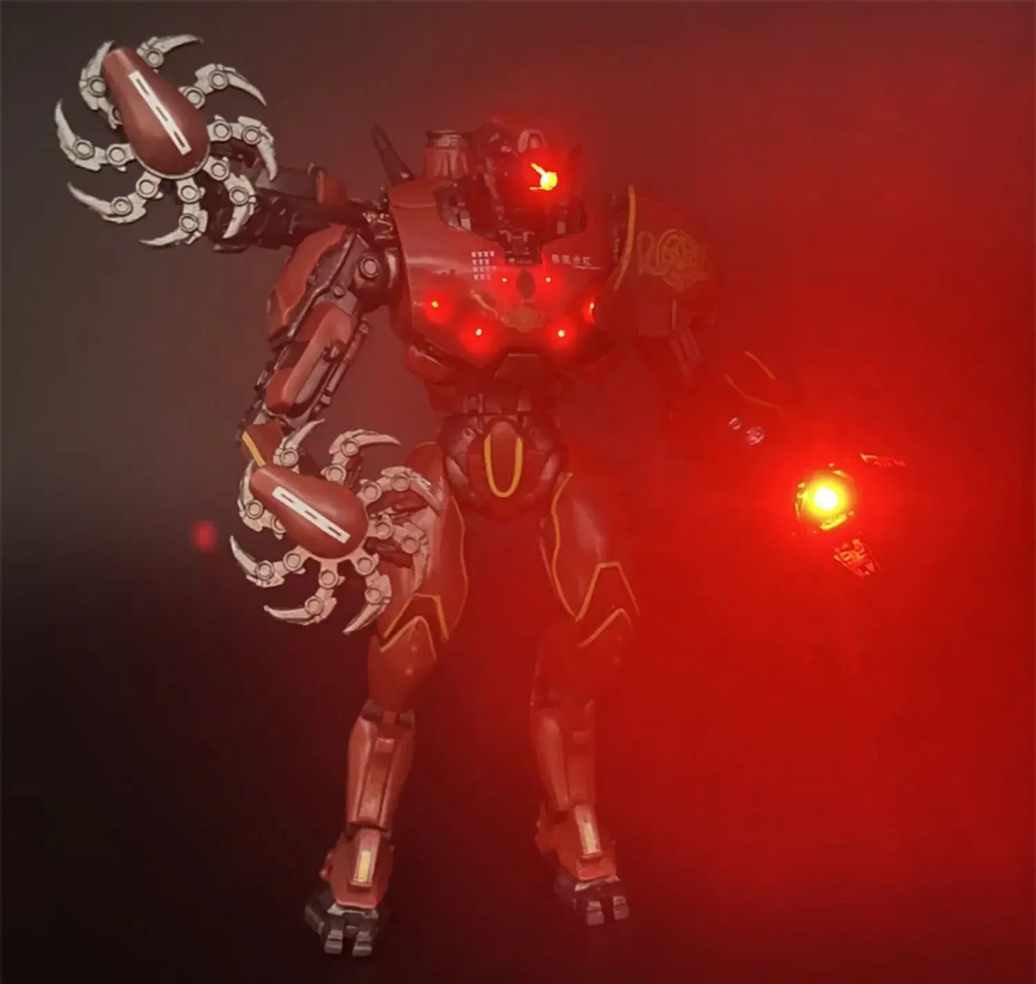 Pacific Rim Anime Figure Deluxe Light Edition Crimson Typhoon Light Action Figures Decoration Christmas Gift For Kids Toys