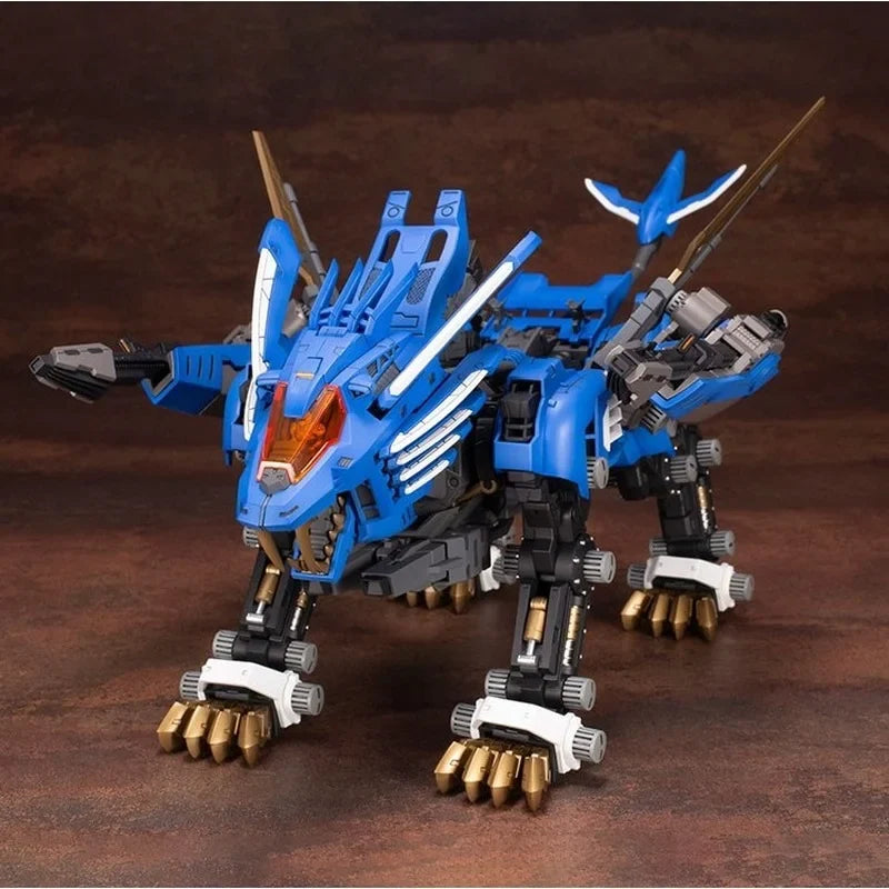 Kotobukiya ZD131 HMM ZOIDS RZ-028 Super Heavy Sword Longtooth Lion AB Action Figure Children's Toy Birthday Gift