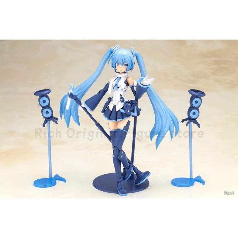 【Pre-sale】Original KOTOBUKIYA Frame Music Girl Hatsune Miku Snow Miku Another Color Ver. Anime Figure Model Toys Ornaments