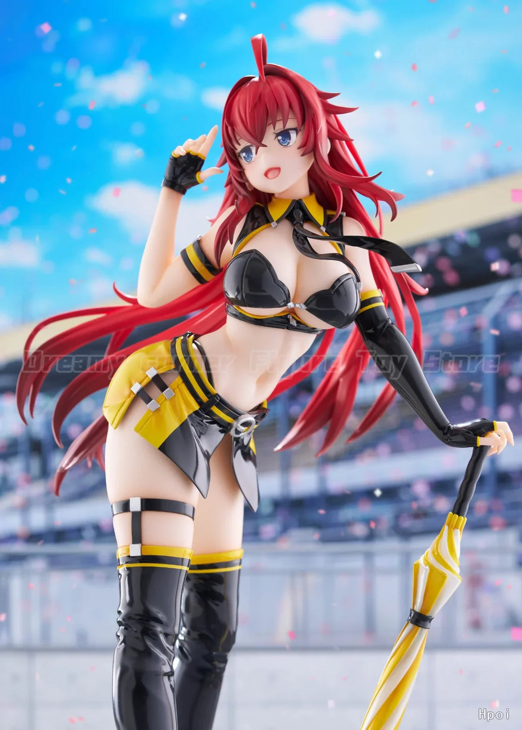 【In Stock】Original GOLDEN HEAD High School D×D HERO Rias Gremory Racing Queen Ver 1/3.5 Scale Figure Model Collection Ornament