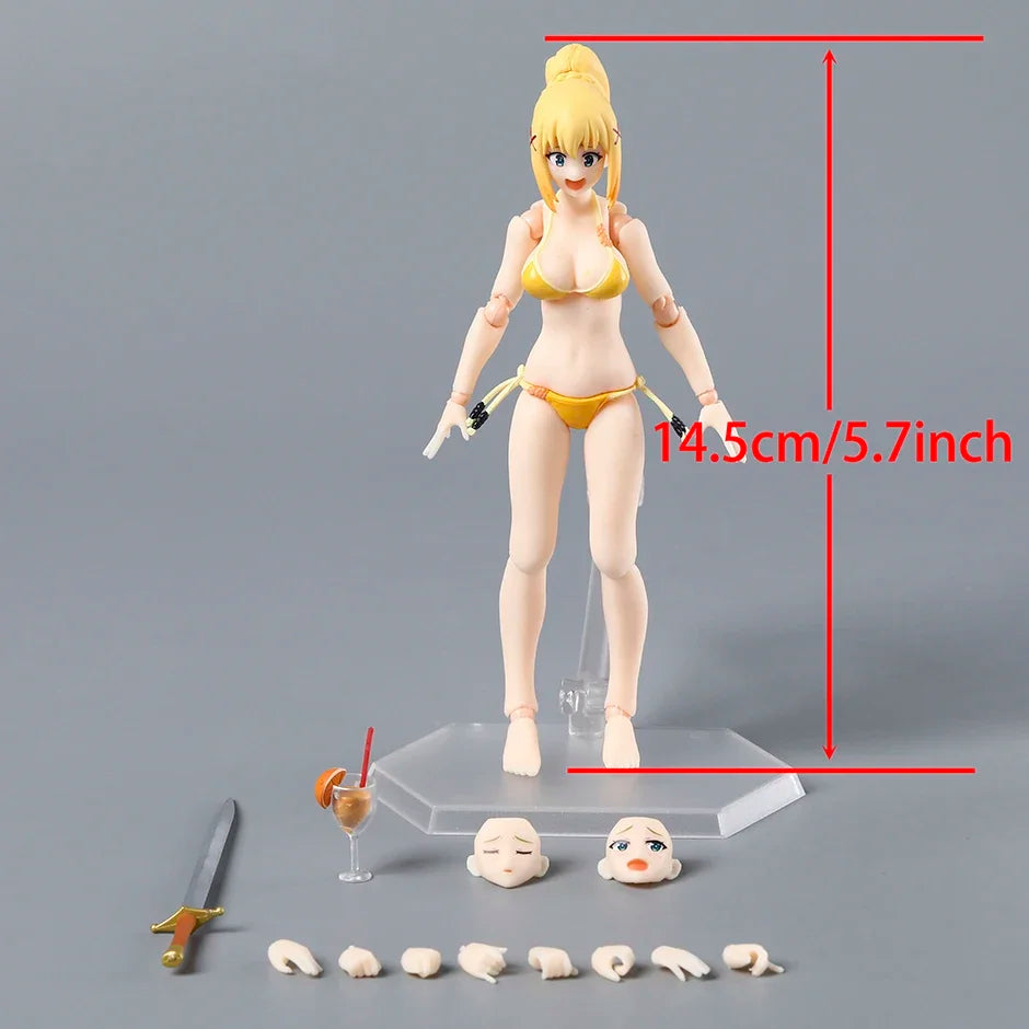 figma Darkness Swimsuit ver. EX-065 Action Figure PVC Toy Model Doll Collection Gift