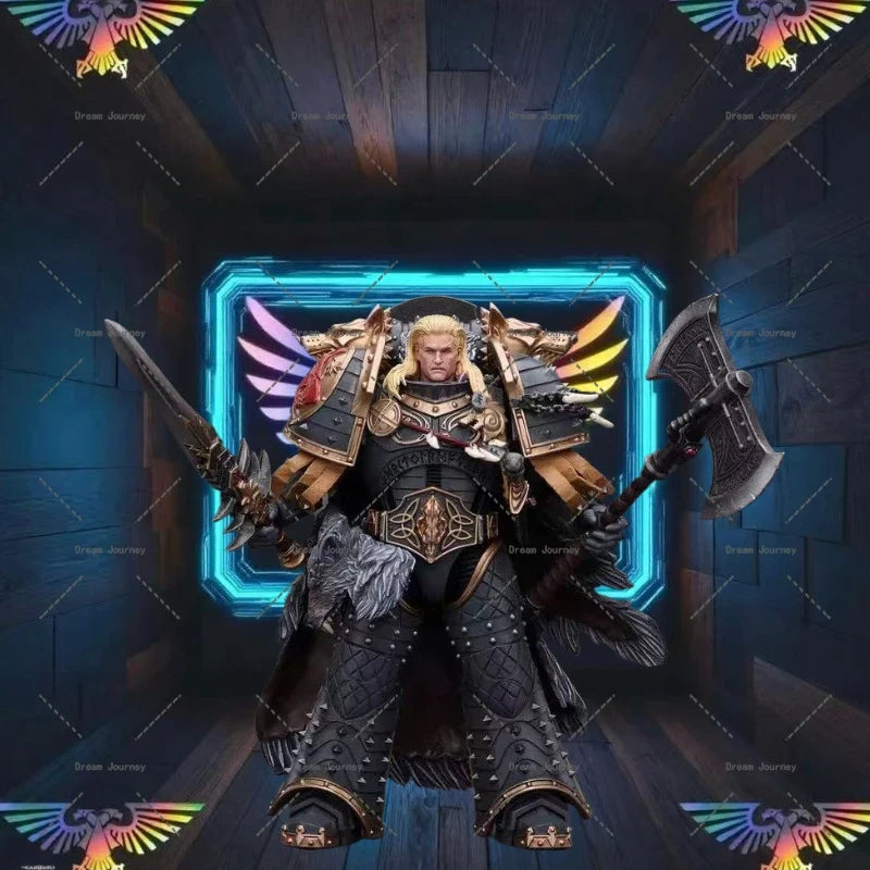 In stock JOYTOY Warhammer 40k 1/18   Dark Source  Space Wild Wolf Gene Primarch Wolf King Rimanruth  Actual doll gift collection