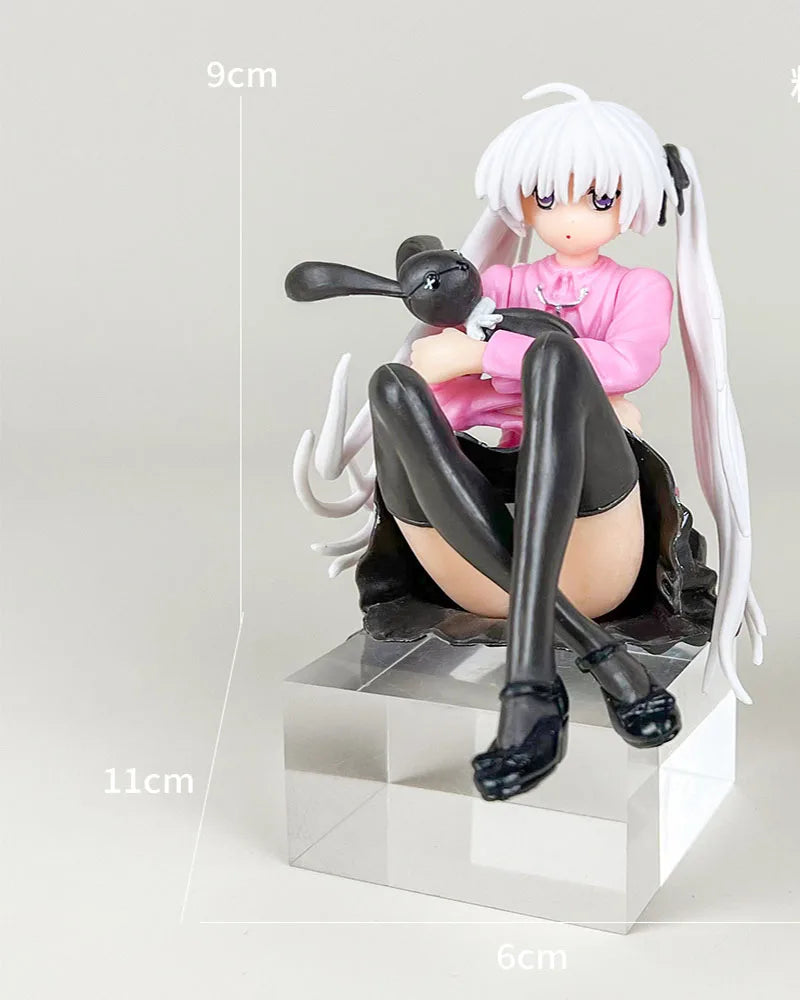 9cm Anime Cute Girl Model Action Figure Kasugano Sora Where We Are Least Alone Sitting Hugging The Rabbit Room Decor Toy Gift